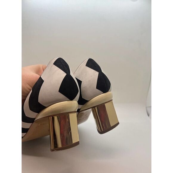 Nicholas Kirkwood Block-Heel Pumps in Zigzag Print Sz. 36 (US 6) - Picture 5 of 13